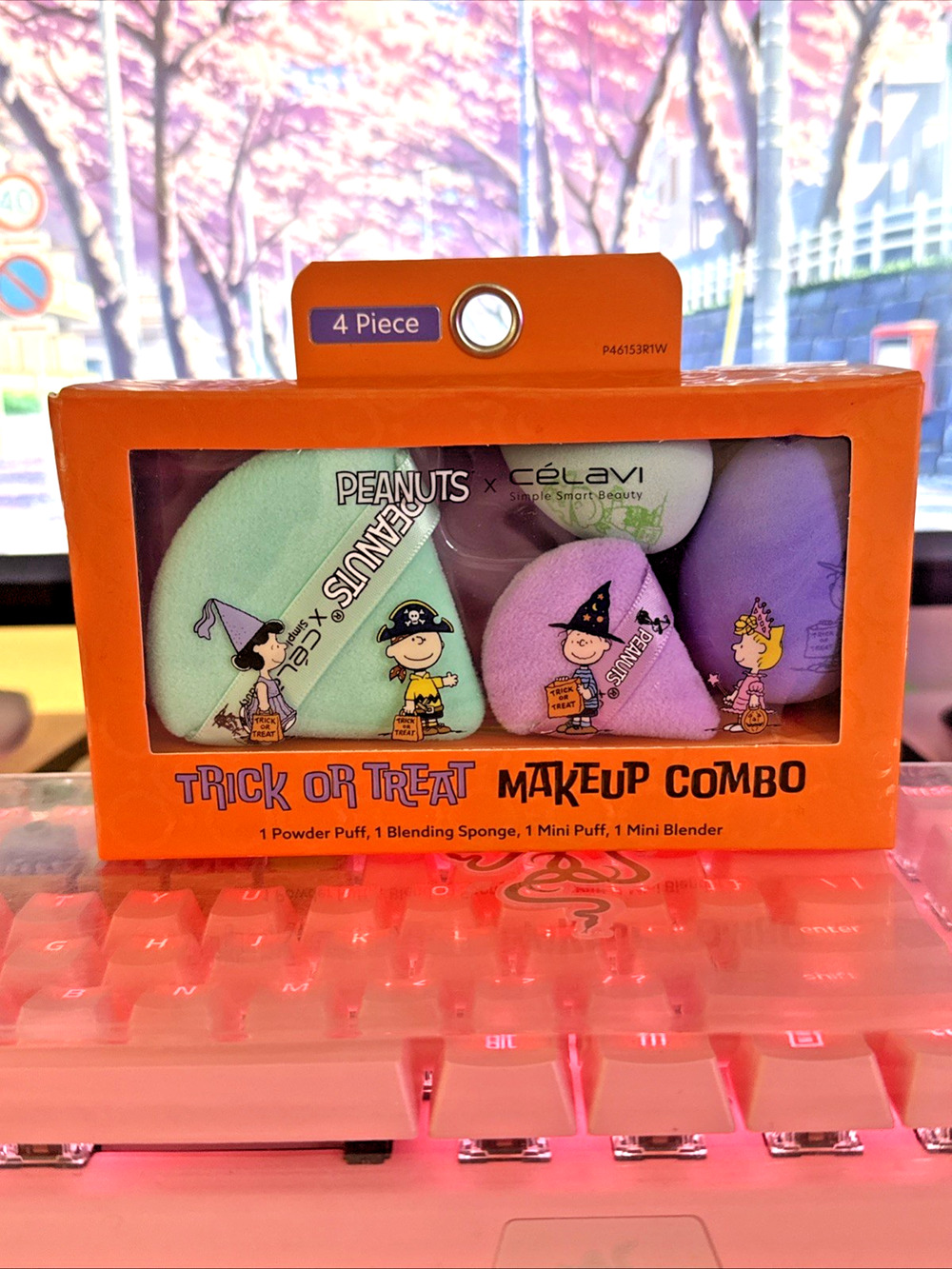Peanuts x Celavi Makeup Sponge Blender Puff Set 4 Pc Trick or Treat Halloween